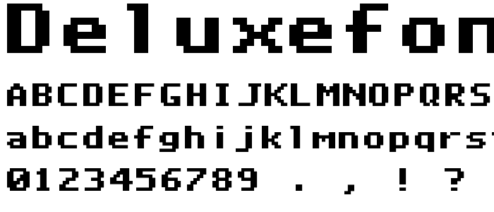 DeluxeFont Regular font